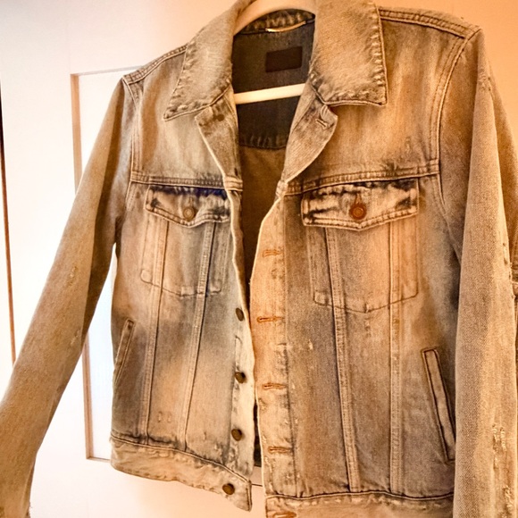 Saint Laurent Acid Washed Distressed Jean Jacket - Picture 3 of 7